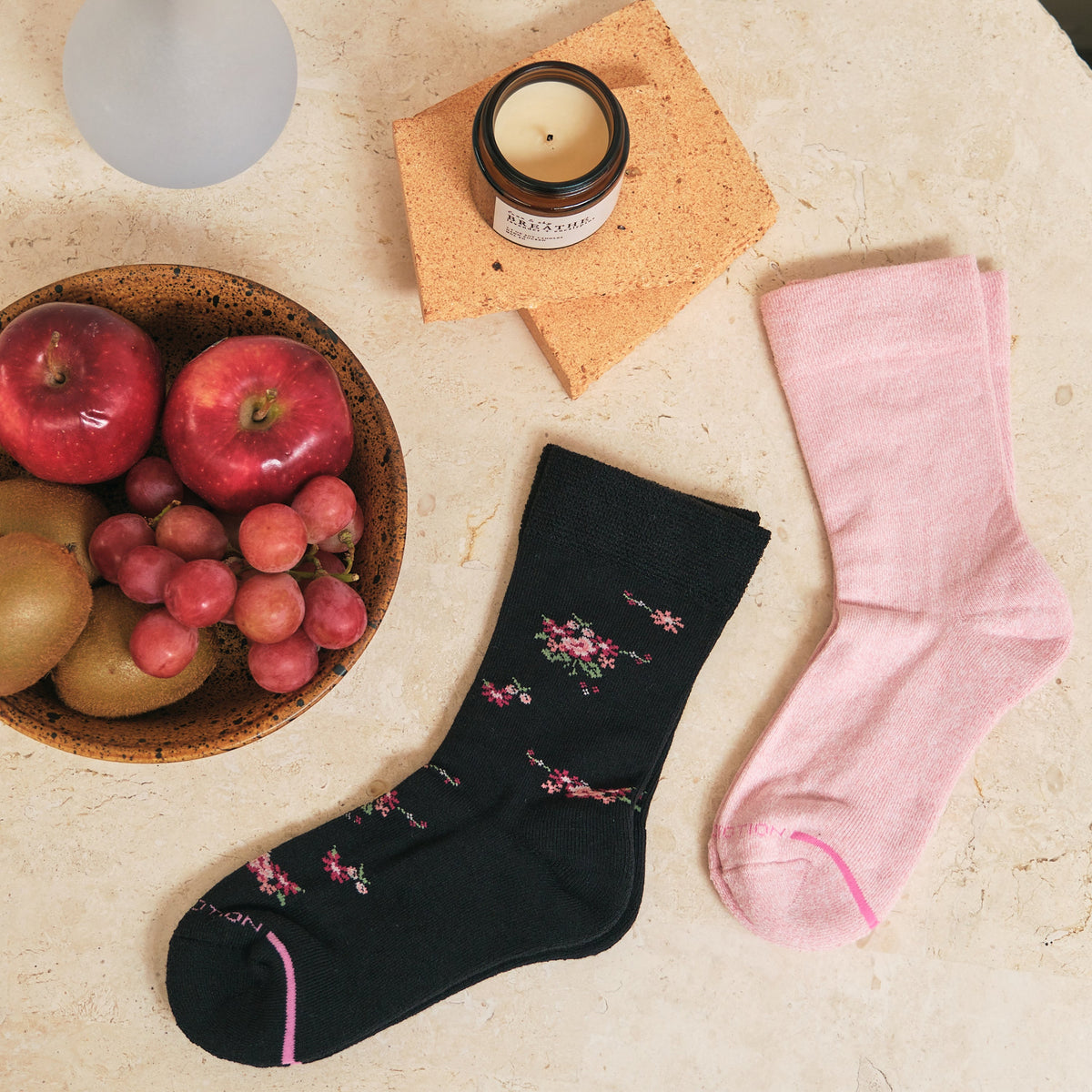 Dr. Motion Sale | Bouquet Floral - Diabetic Half-Cushion Socks For Women