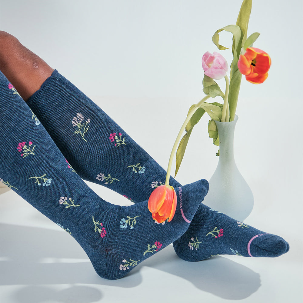Dr. Motion Customer Favorite | Carnation - Knee-High Compression Socks For Women