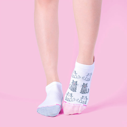 Dr. Motion Discount | Kitties - Ankle Compression Socks For Women