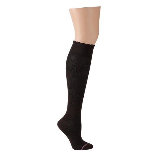Dr. Motion Trending | Floral Dropout - Knee-High Compression Socks For Women