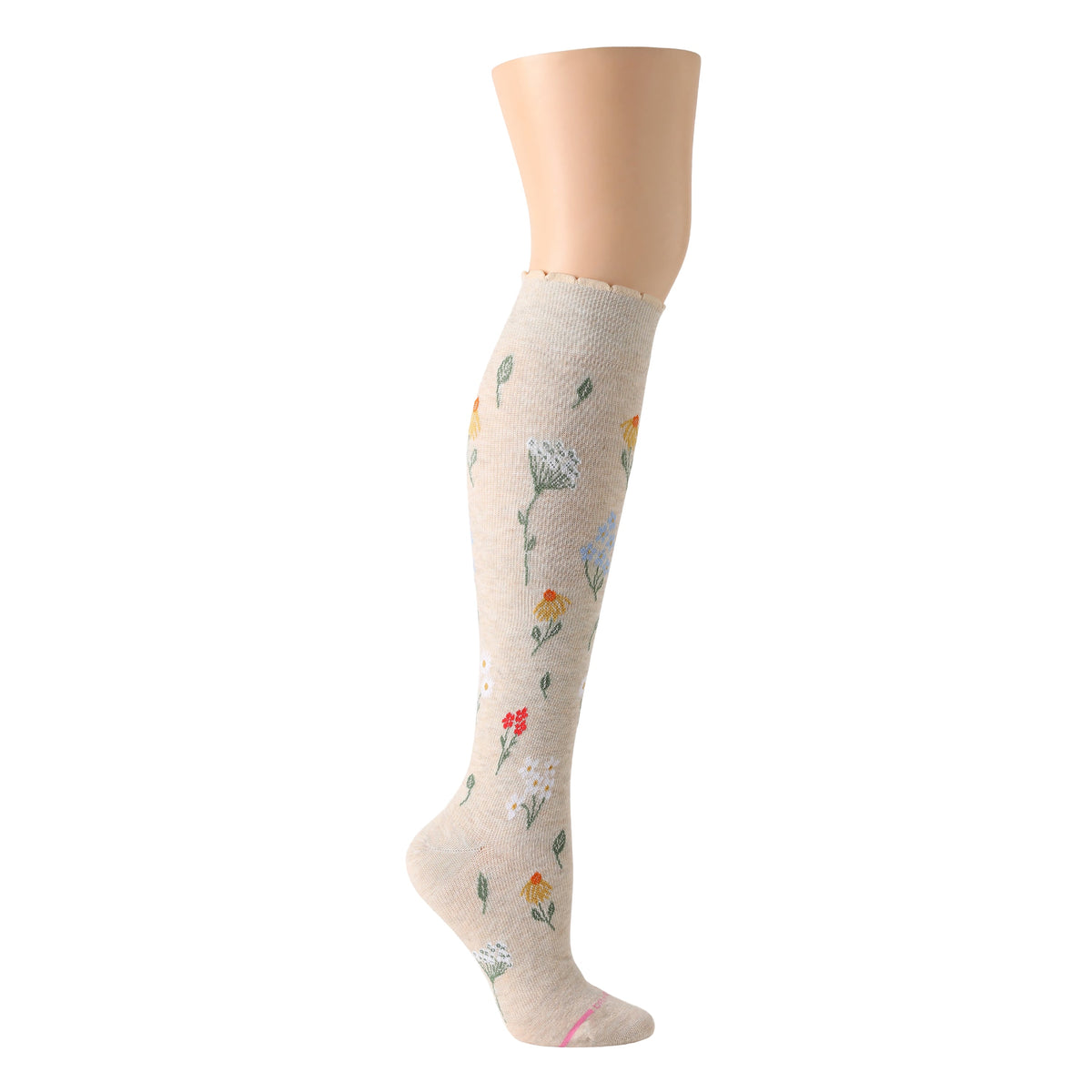 Dr. Motion Trending | Wildflowers - Knee-High Moderate Compression Socks For Women
