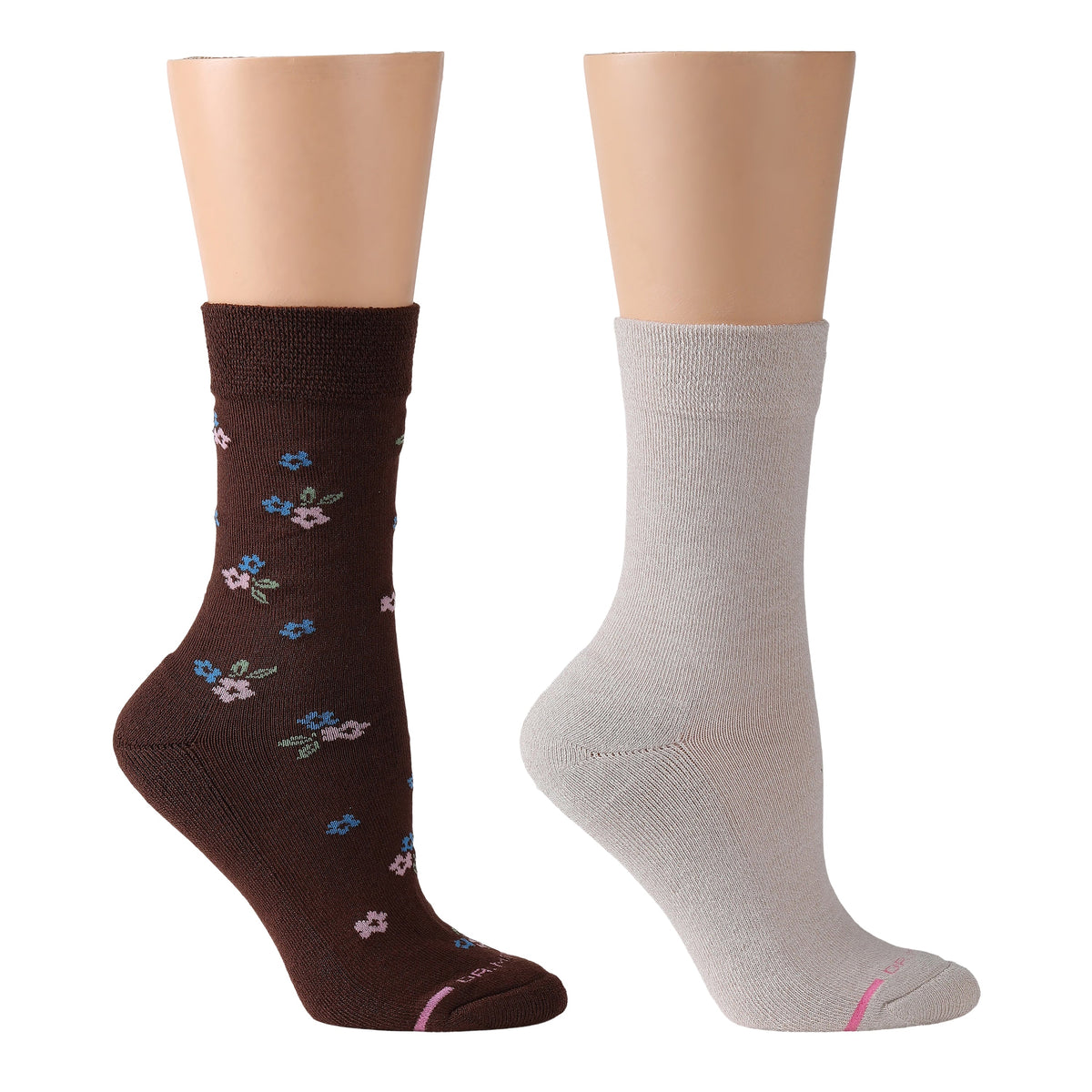 Dr. Motion Sale | Multi Floral - Diabetic Half-Cushion Socks For Women