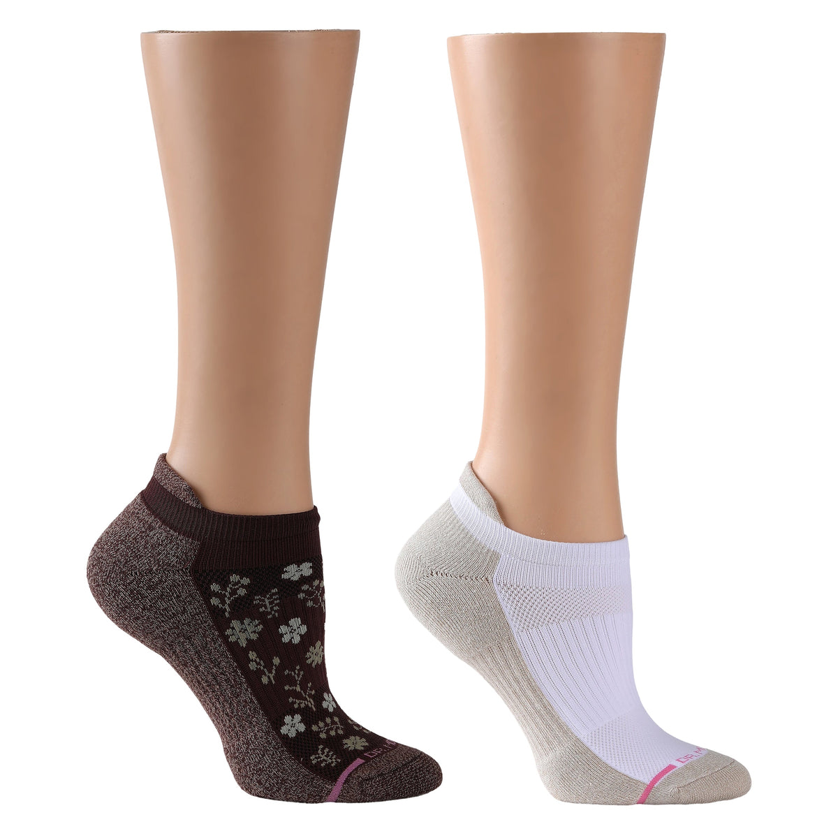 Dr. Motion Discount | Small Floral Silhouette - Ankle Compression Socks For Women