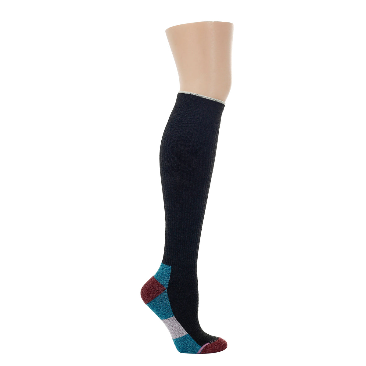 Dr. Motion Smart Buy | Color Block Cushion - Compression Outdoor Medium Weight Knee-High For Women