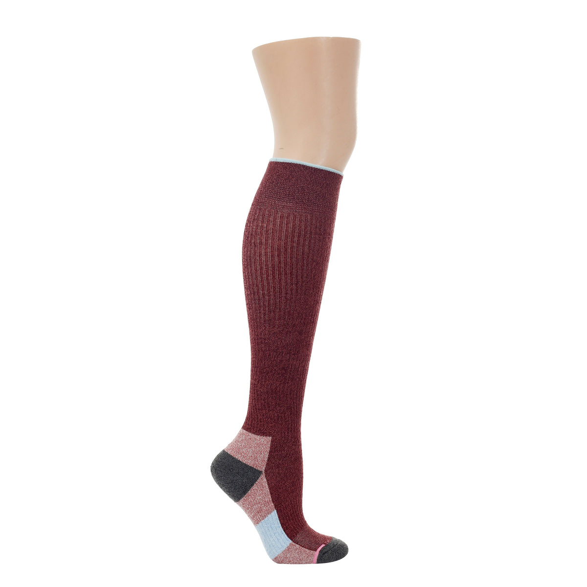 Dr. Motion Smart Buy | Color Block Cushion - Compression Outdoor Medium Weight Knee-High For Women