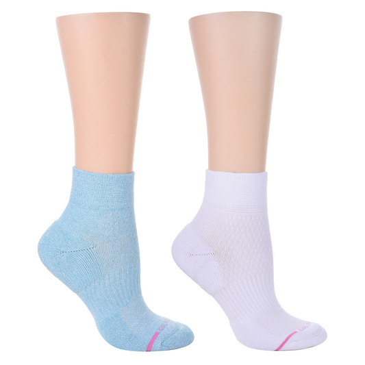 Dr. Motion Deals | Solid - Quarter Compression Socks For Women