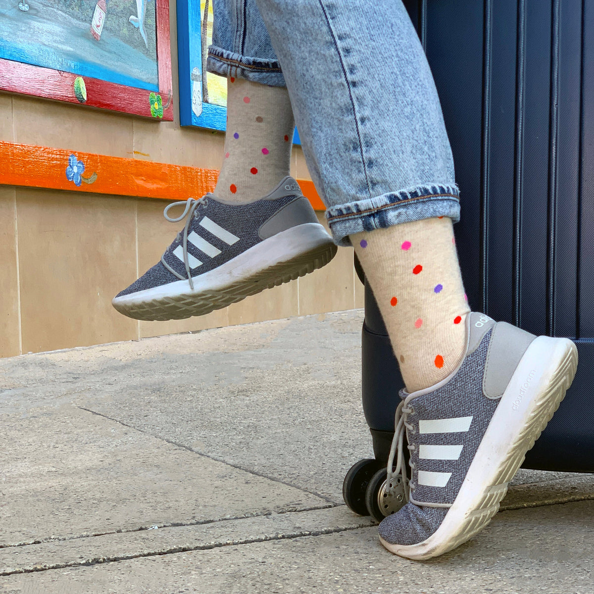 Dr. Motion Deals | Dancing Dots - Knee-High Compression Socks For Women