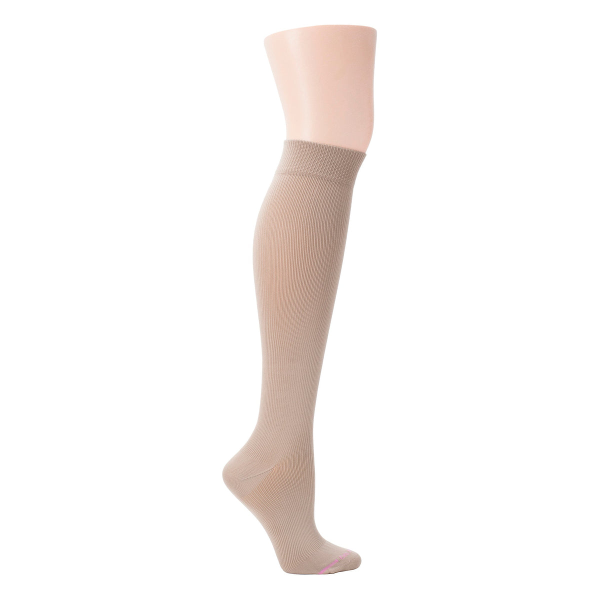 Dr. Motion Essential | Solid Microfiber Nylon - Knee-High Compression Socks For Women