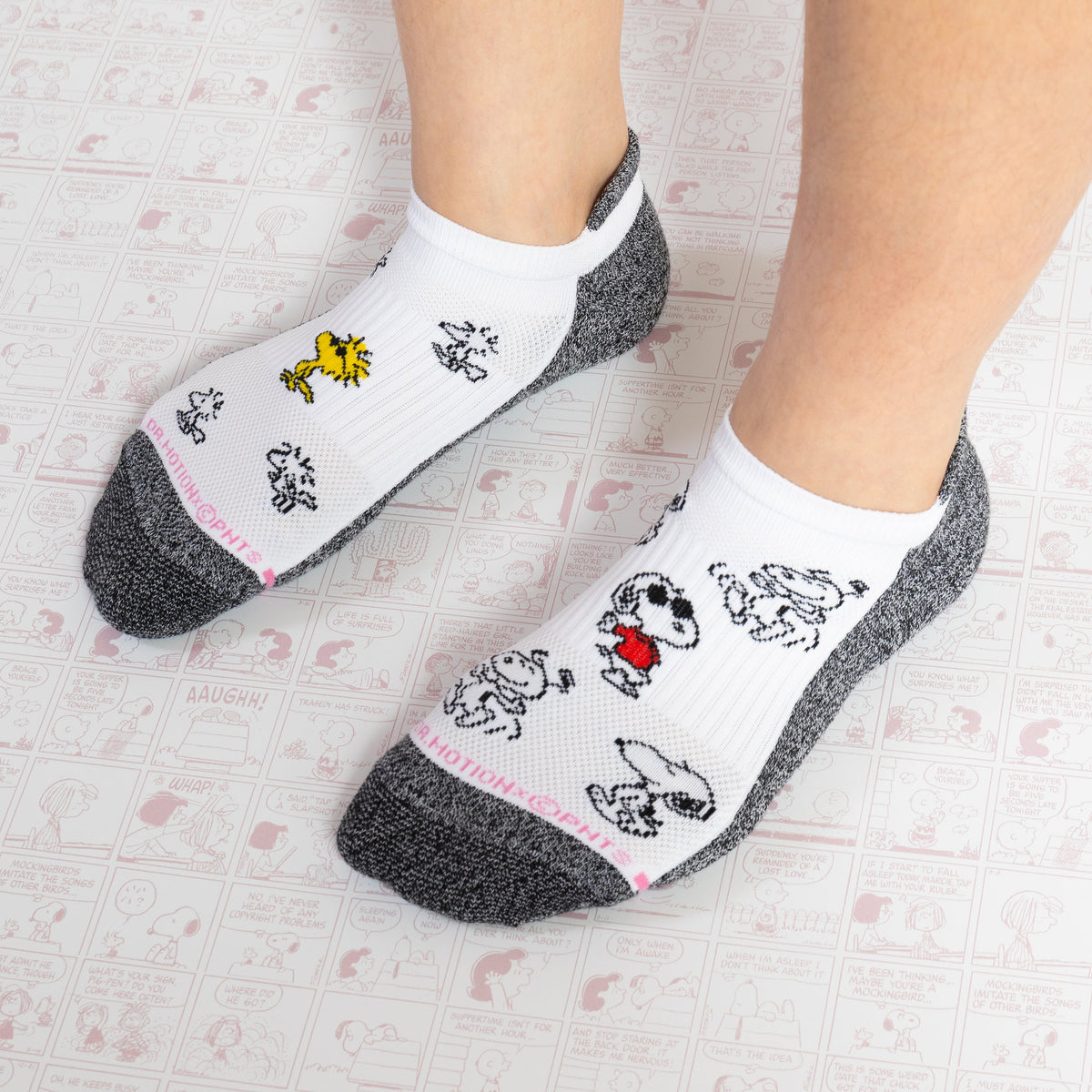 Dr. Motion Trusted | Multi Snoopy Deco - Ankle Compression Socks For Women