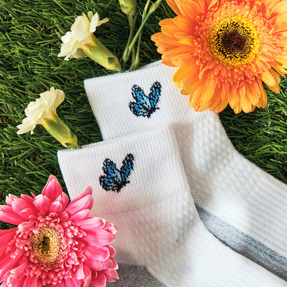 Dr. Motion Classic | Butterfly - Quarter Compression Socks For Women
