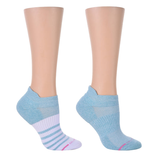 Dr. Motion Signature | Contrast Stripe - Ankle Compression Socks For Women
