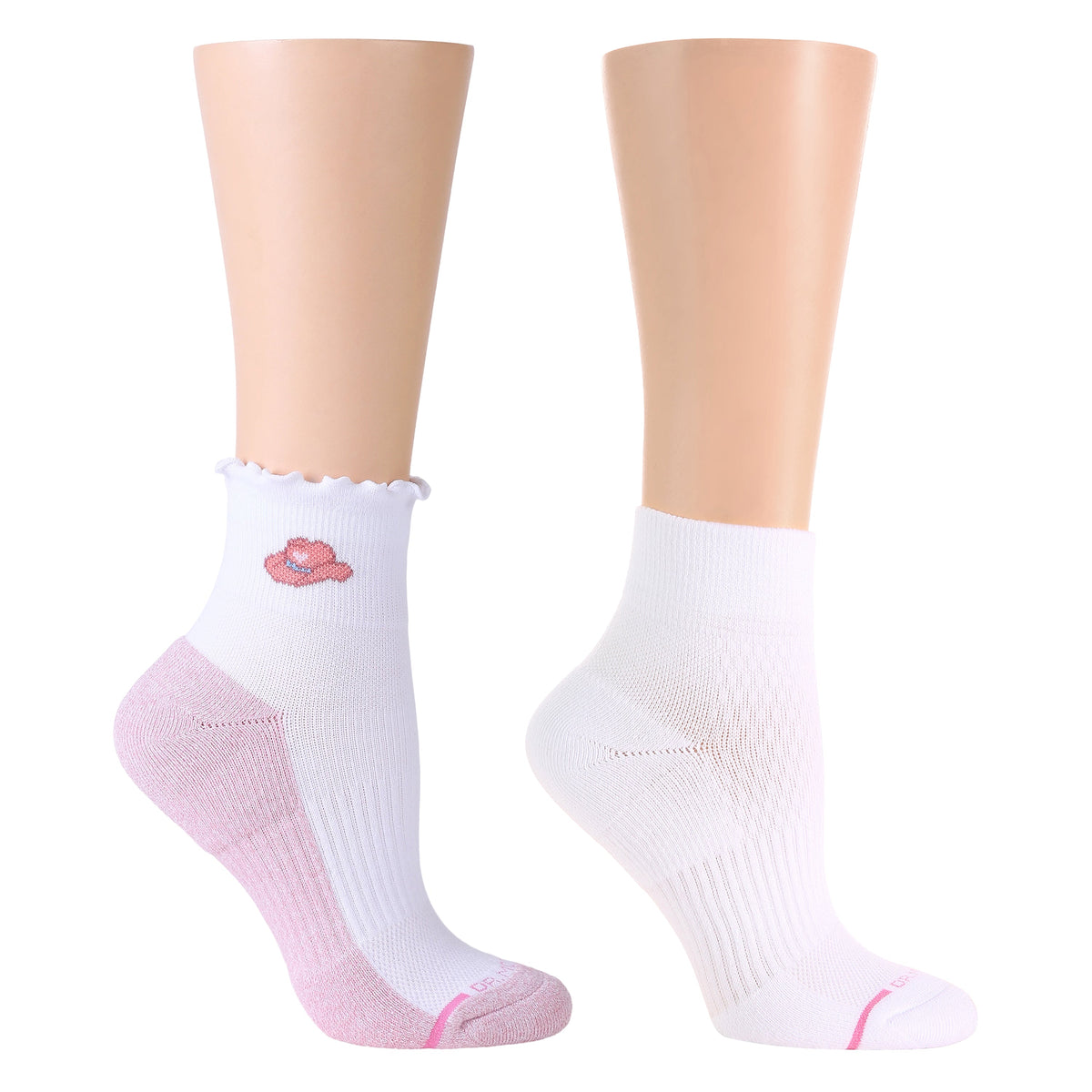Dr. Motion Latest | Cowgirl Lettuce Edge - Quarter Compression Socks For Women
