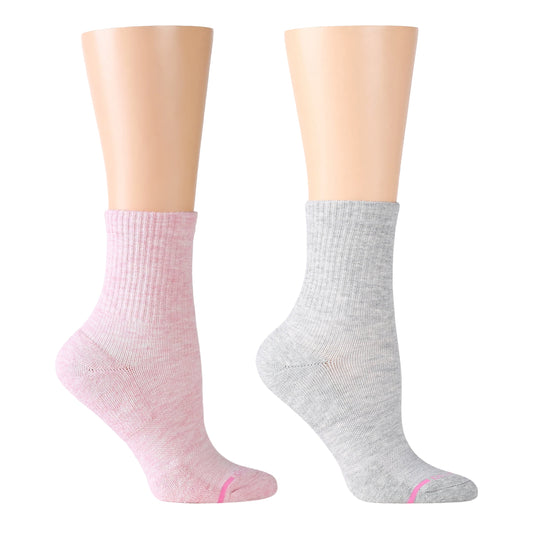 Dr. Motion Discount | Ribbed - Mid-Crew Compression Socks For Women
