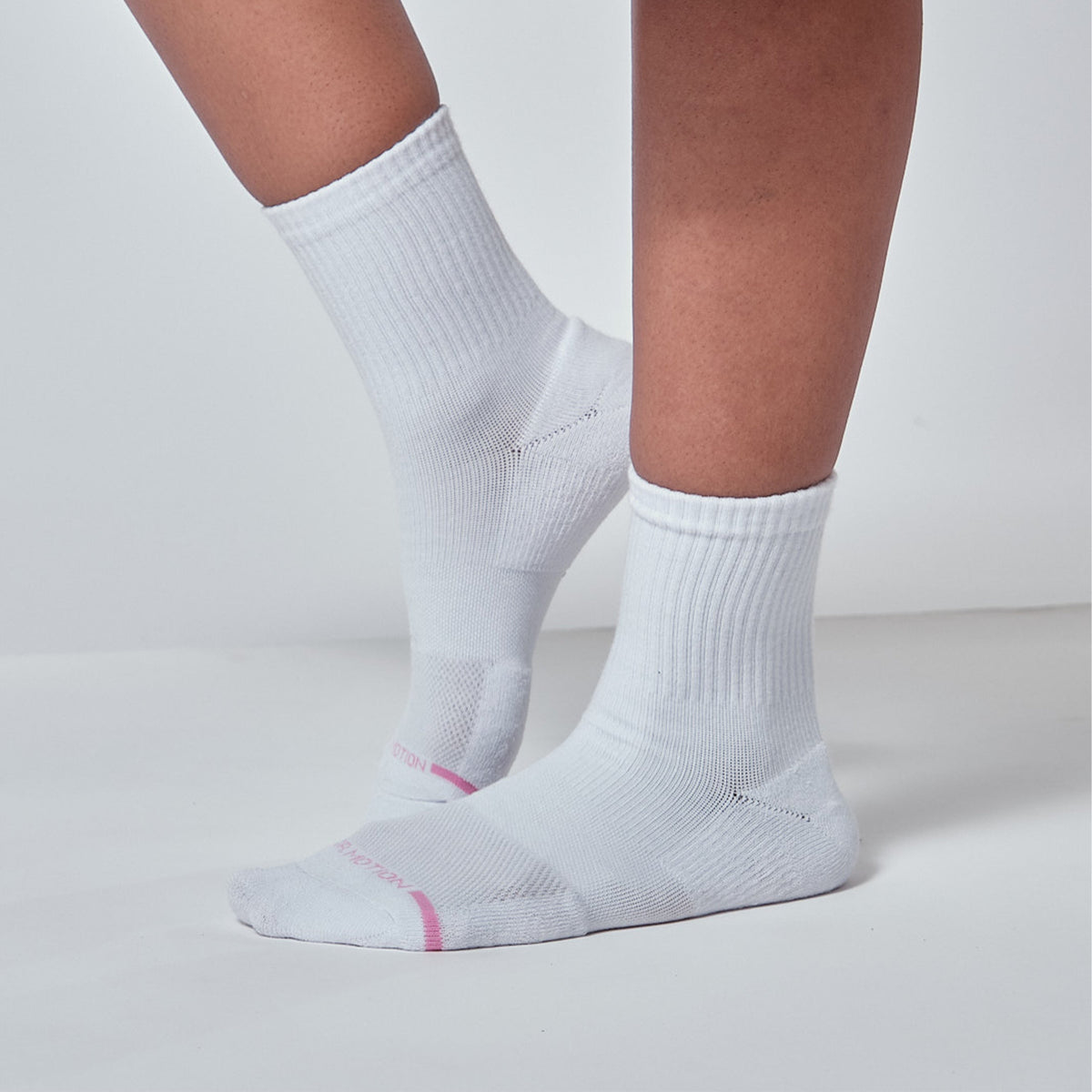Dr. Motion Discount | Ribbed - Mid-Crew Compression Socks For Women
