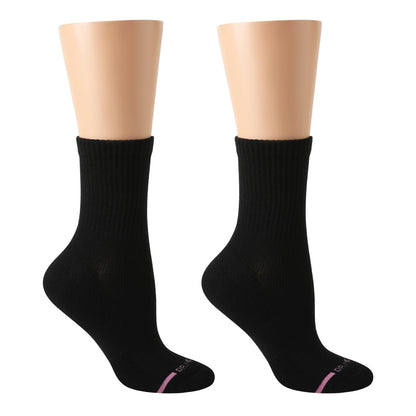 Dr. Motion Discount | Ribbed - Mid-Crew Compression Socks For Women