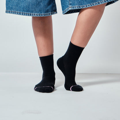 Dr. Motion Discount | Ribbed - Mid-Crew Compression Socks For Women
