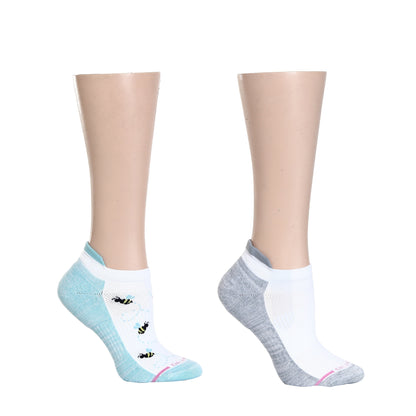 Dr. Motion Popular | Buzzing Bees - Ankle Compression Socks For Women