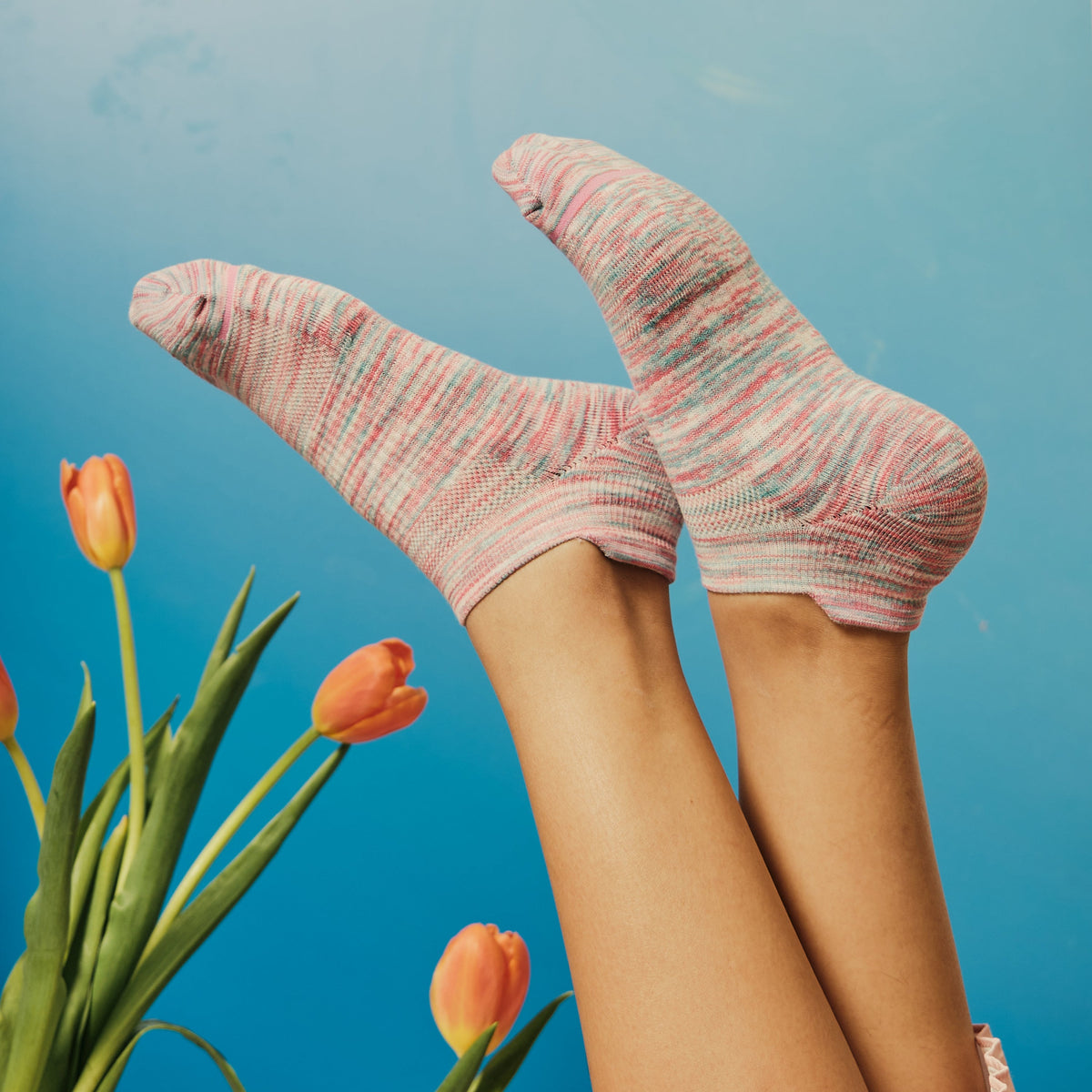 Dr. Motion Best Seller | Spacedye - Ankle Compression Socks For Women