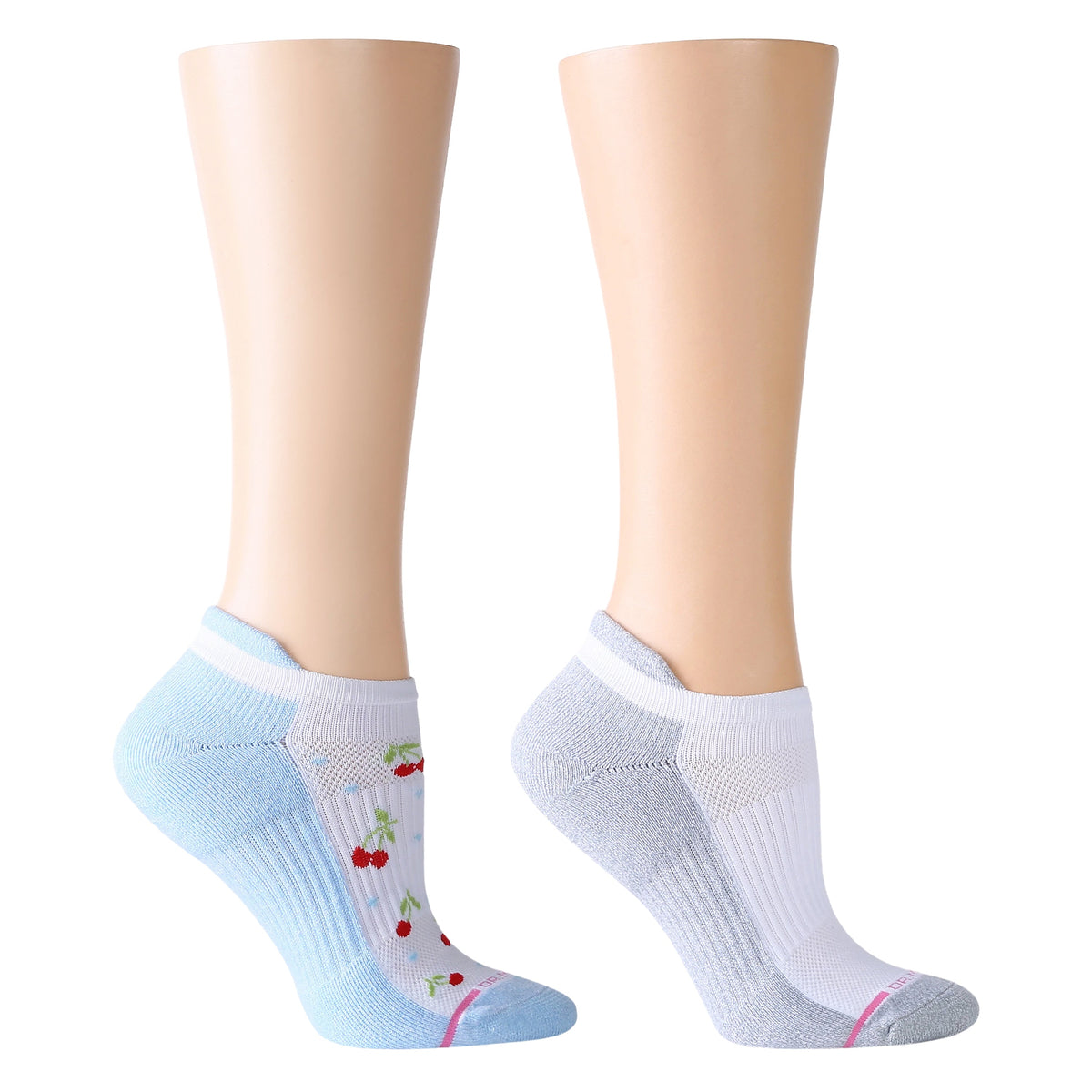 Dr. Motion Exclusive | Cherry Mini Hearts - Ankle Compression Socks For Women