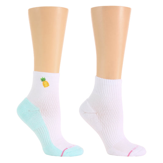 Dr. Motion Quality | Pineapple - Quarter Compression Socks For Women