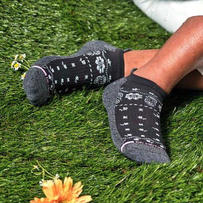 Dr. Motion Sale | Bandana Floral - Ankle Compression Socks For Women