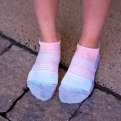 Dr. Motion Featured | Ombre Stripe - Ankle Compression Socks For Women