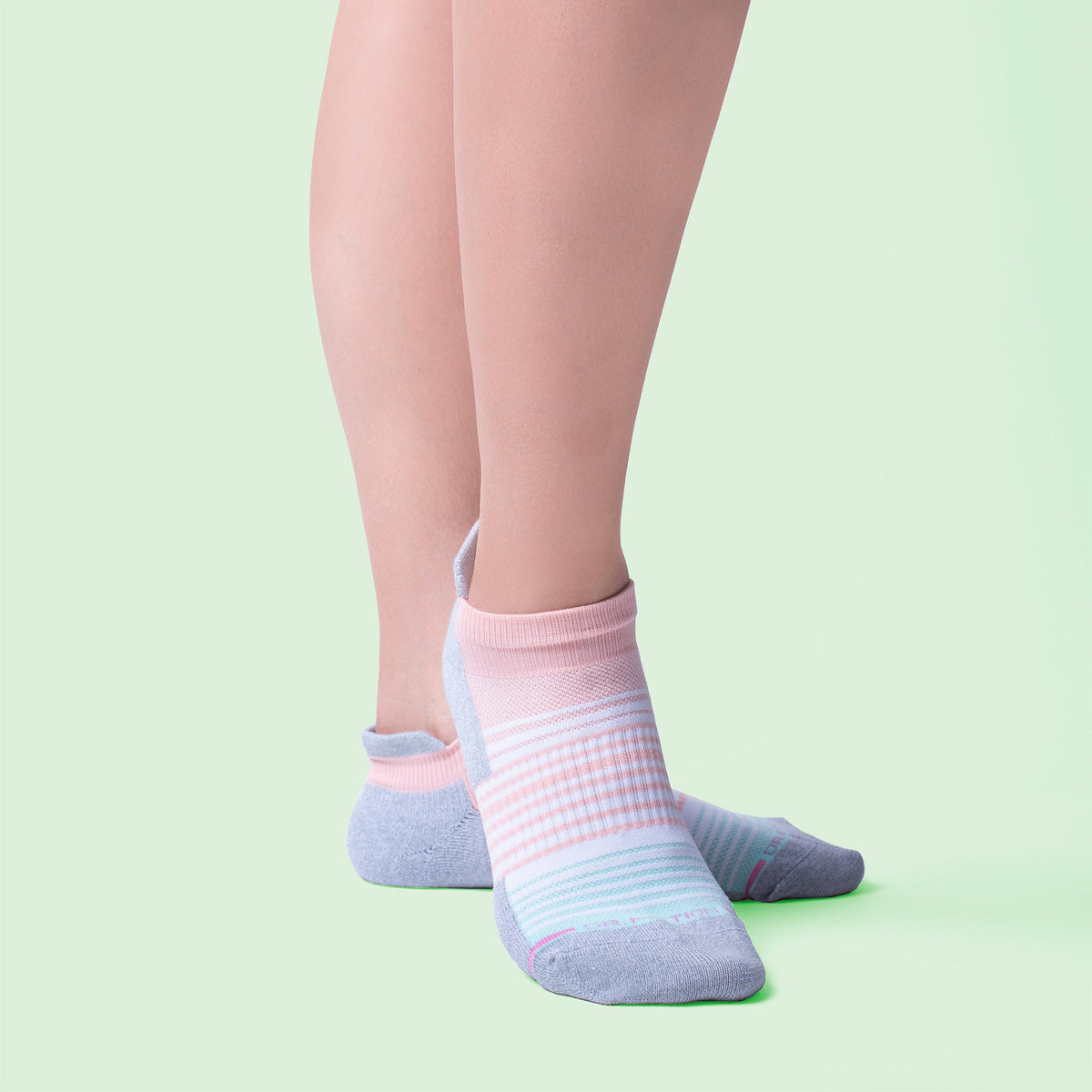 Dr. Motion Featured | Ombre Stripe - Ankle Compression Socks For Women