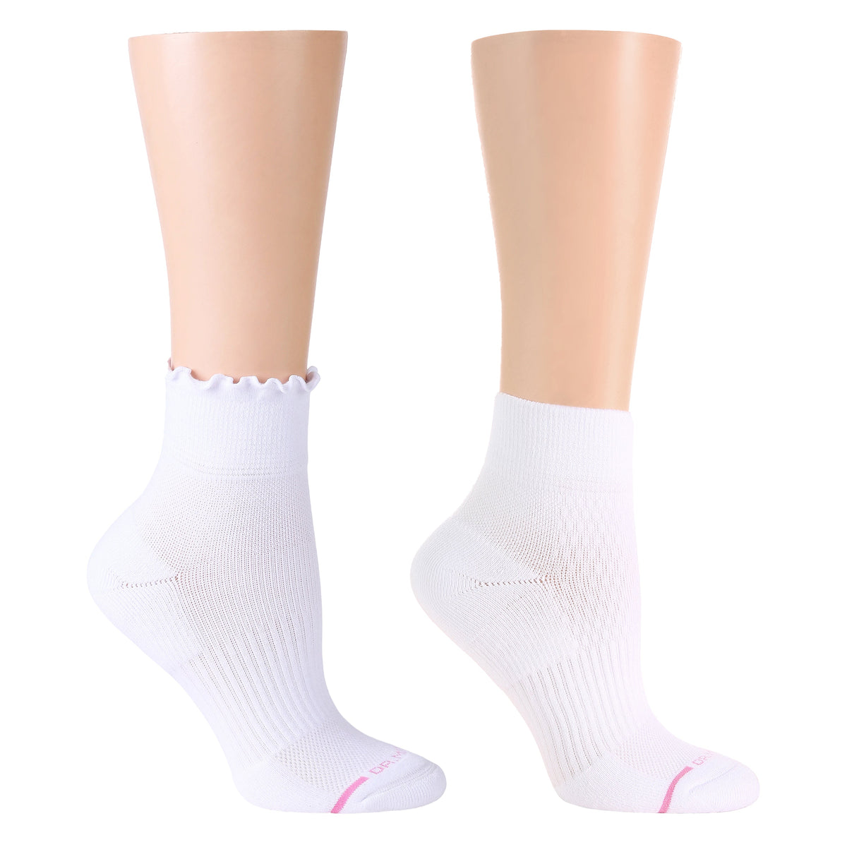 Dr. Motion Signature | Basic Lettuce Edge - Quarter Compression Socks For Women