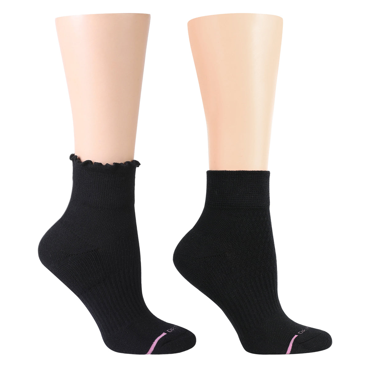 Dr. Motion Signature | Basic Lettuce Edge - Quarter Compression Socks For Women
