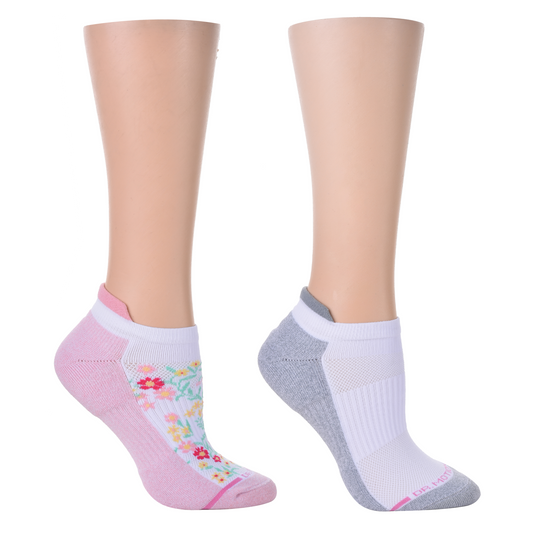 Dr. Motion Value | Multicolored Wildflower - Ankle Compression Socks For Women