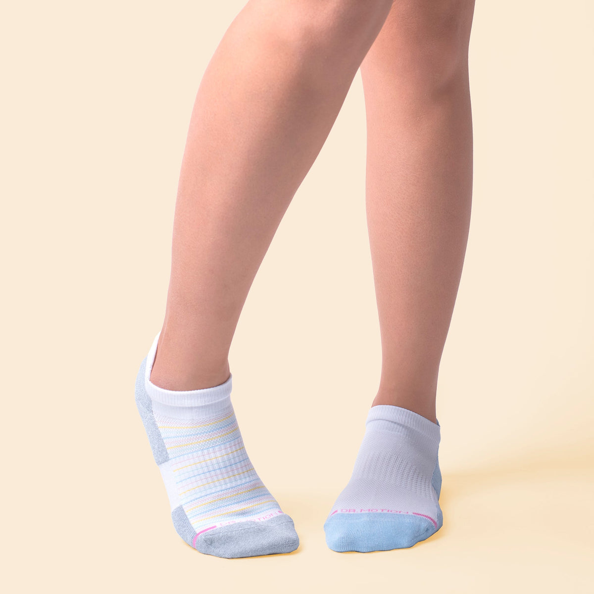 Dr. Motion Smart Buy | Pin Stripe - Ankle Compression Socks For Women