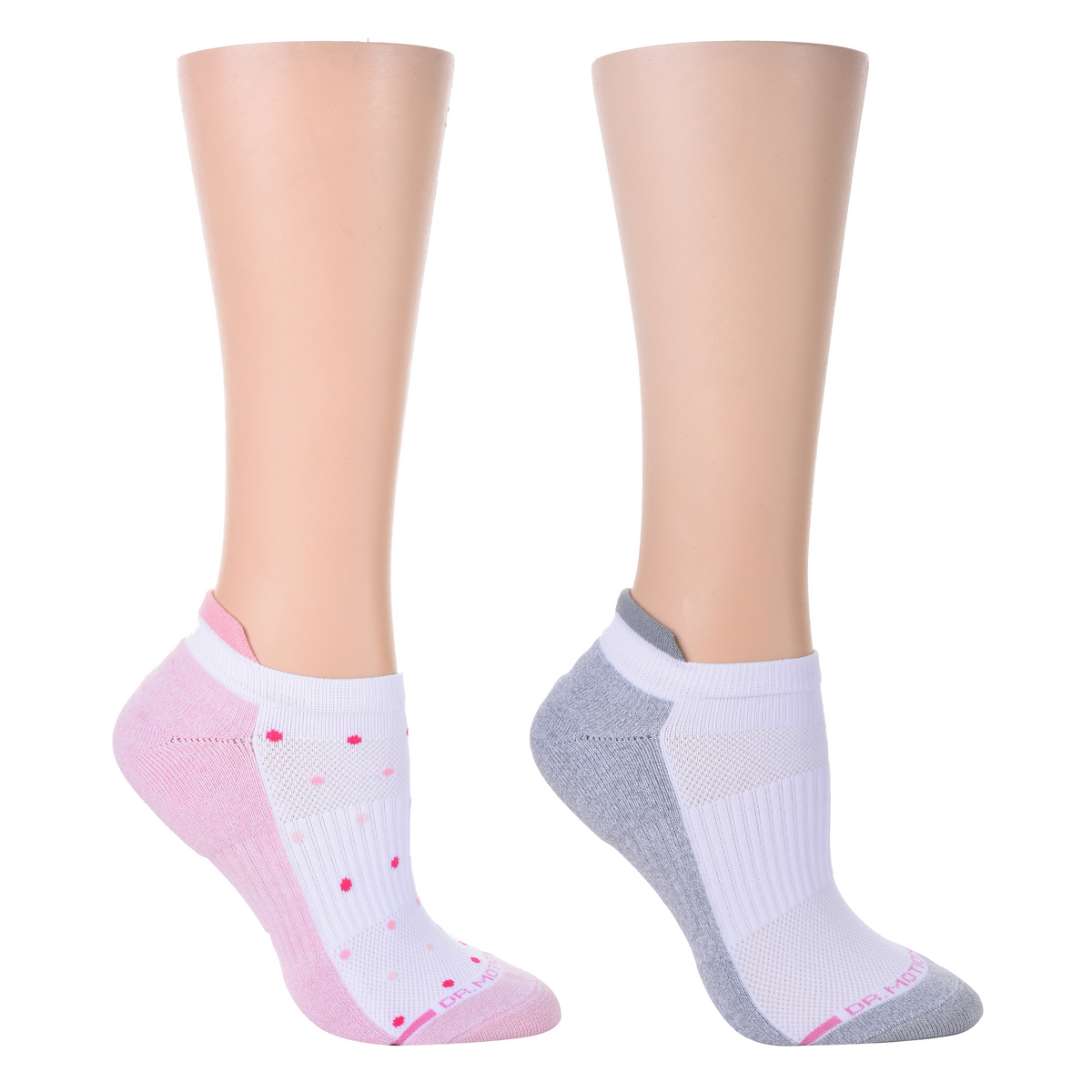 Dr. Motion Premium | Tri Color Dots - Ankle Compression Socks For Women
