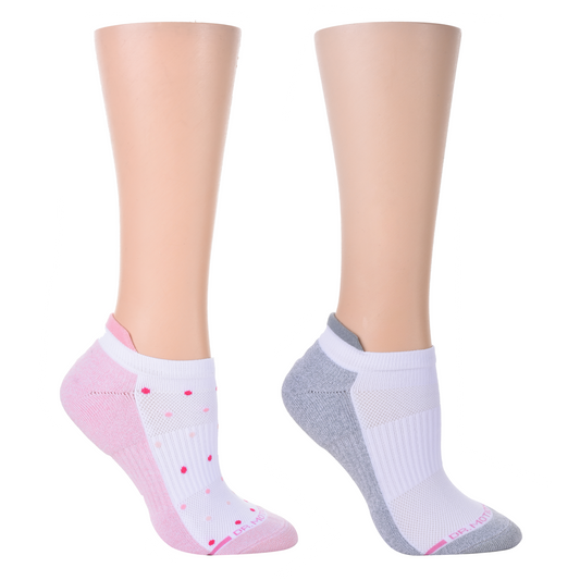 Dr. Motion Premium | Tri Color Dots - Ankle Compression Socks For Women