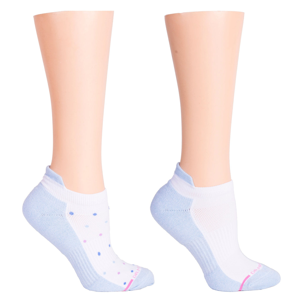 Dr. Motion Premium | Tri Color Dots - Ankle Compression Socks For Women