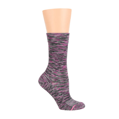 Dr. Motion Deals | Spacedye - Compression Outdoor Medium Weight Crew For Women