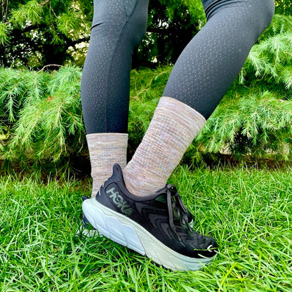 Dr. Motion Deals | Spacedye - Compression Outdoor Medium Weight Crew For Women