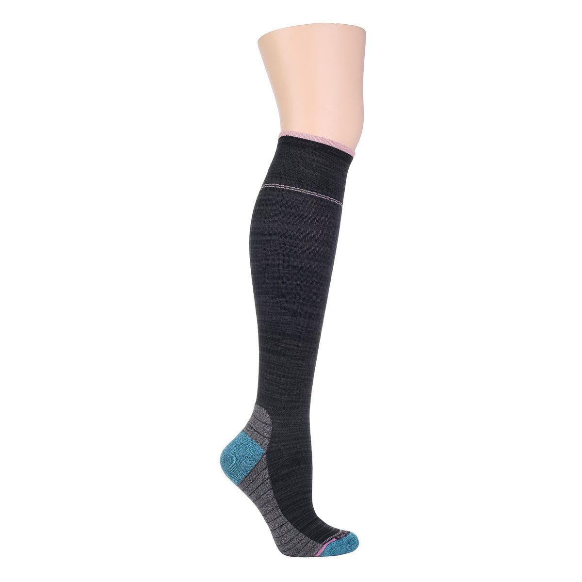 Dr. Motion Best Seller | Striped Foot - Compression Outdoor Medium Weight Knee-High For Women