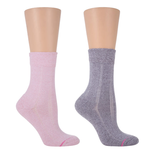 Dr. Motion Discount | Texture Column - Diabetic Half-Cushion Socks For Women