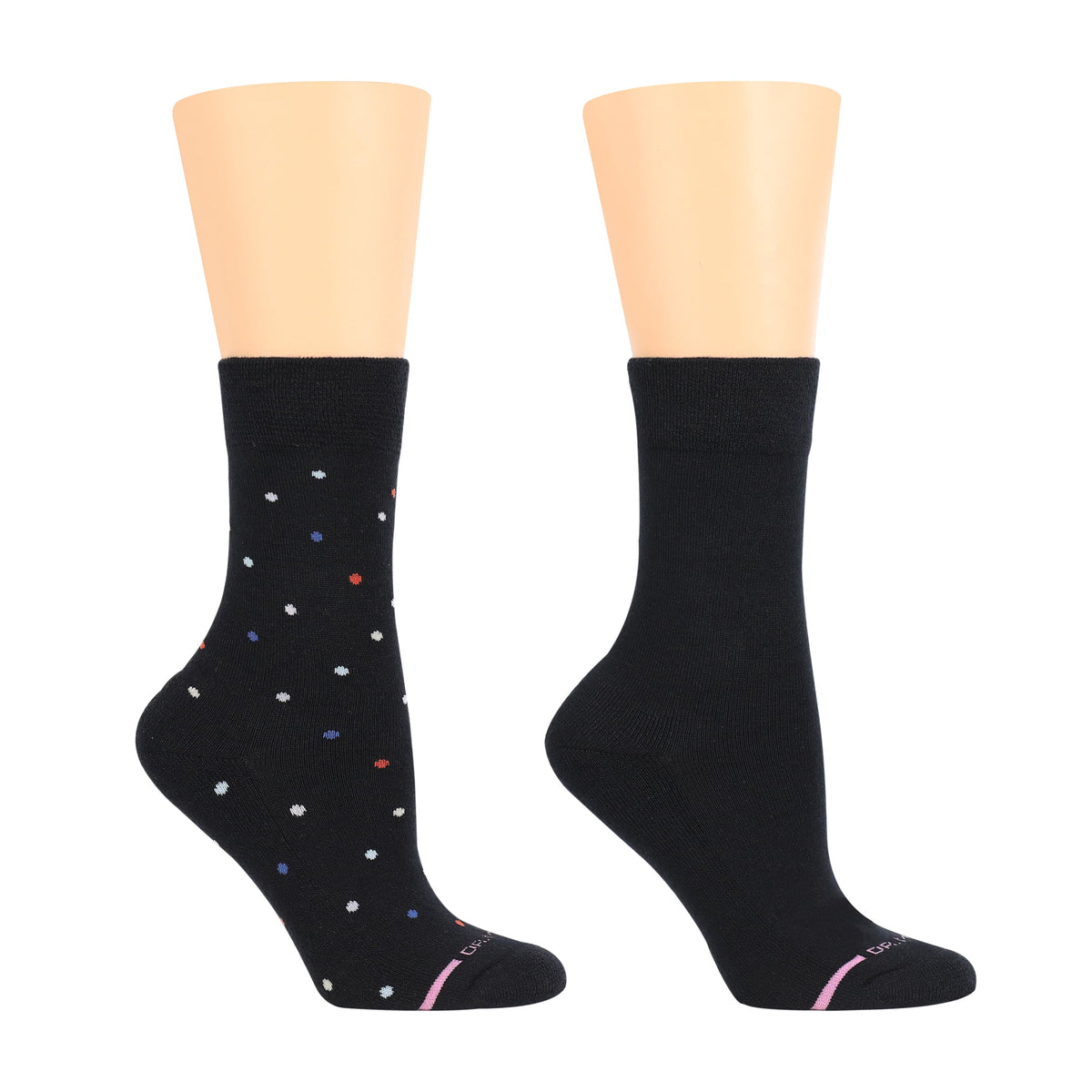 Dr. Motion Top Pick | Multidots - Diabetic Half-Cushion Socks For Women