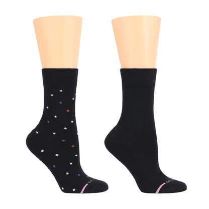 Dr. Motion Top Pick | Multidots - Diabetic Half-Cushion Socks For Women