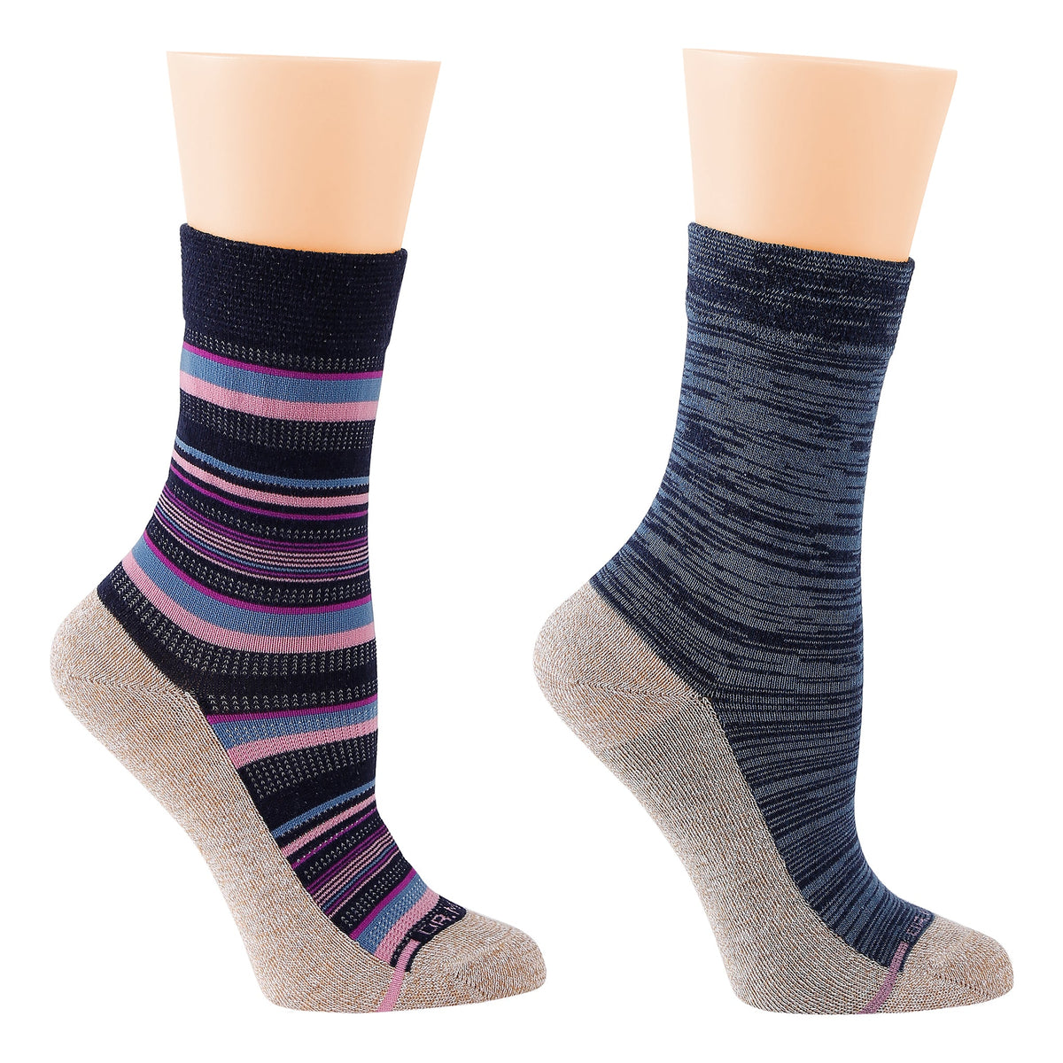 Dr. Motion Best Price | Multi Stripe - Diabetic Socks For Women