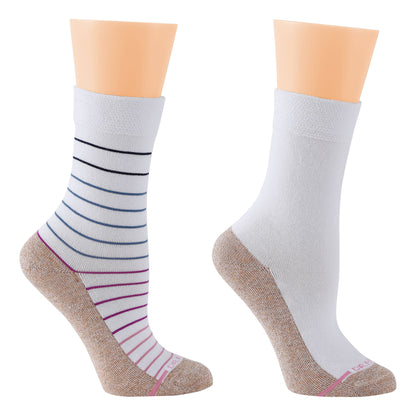 Dr. Motion Essential | Pin Stripe - Diabetic Socks For Women