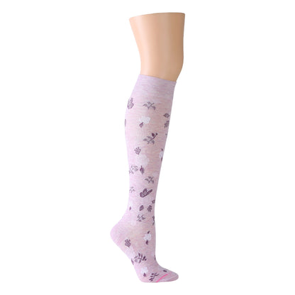 Dr. Motion Best Price | French Roses - Knee-High Compression Socks For Women