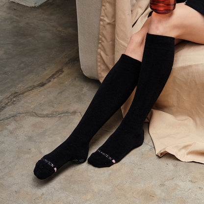 Dr. Motion Signature | Plain Knit Cozy - Knee-High Compression Socks For Women