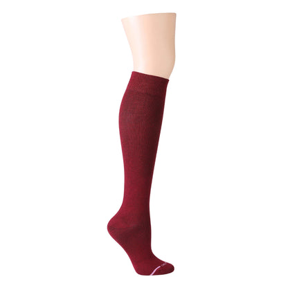 Dr. Motion Great Value | Basic Solid Bamboo - Knee-High Compression Socks For Women