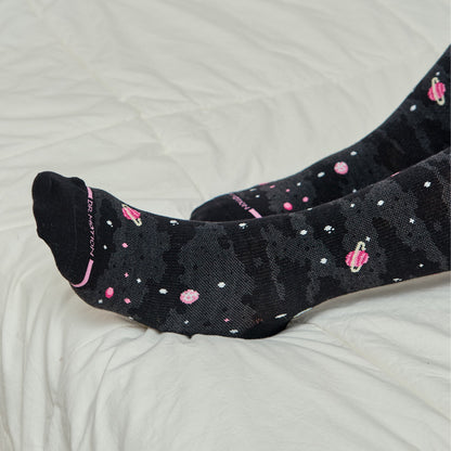 Dr. Motion Everyday | Space Galaxy - Knee-High Compression Socks For Women