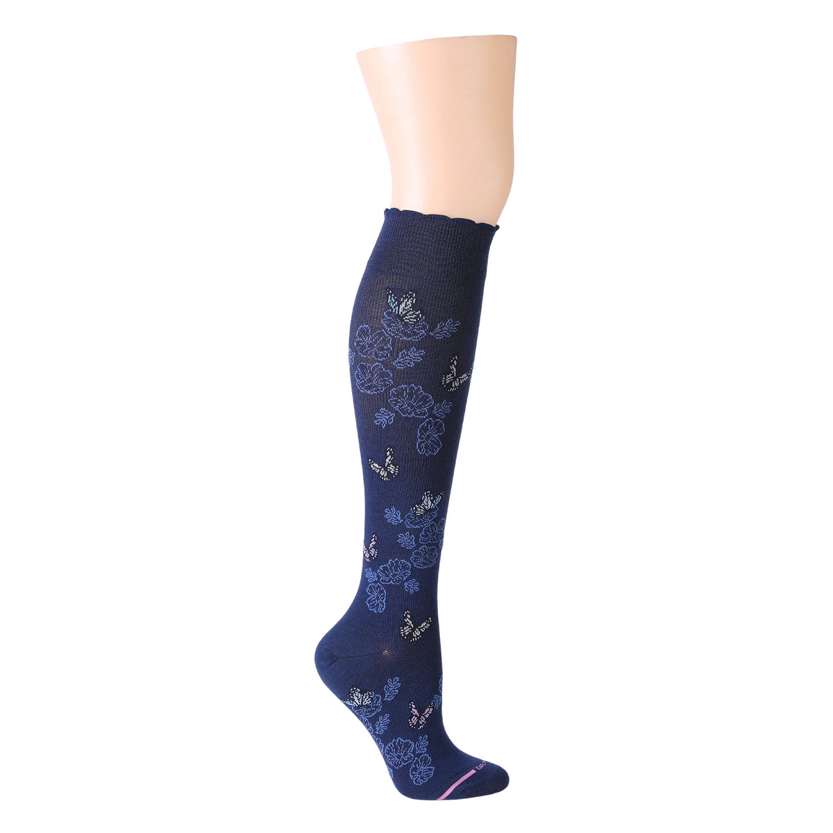 Dr. Motion Top Pick | Whimsical Butterflies - Knee-High Compression Socks For Women