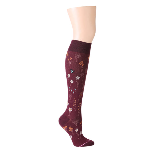 Dr. Motion Quality | Alpine Garden - Knee-High Compression Socks For Women