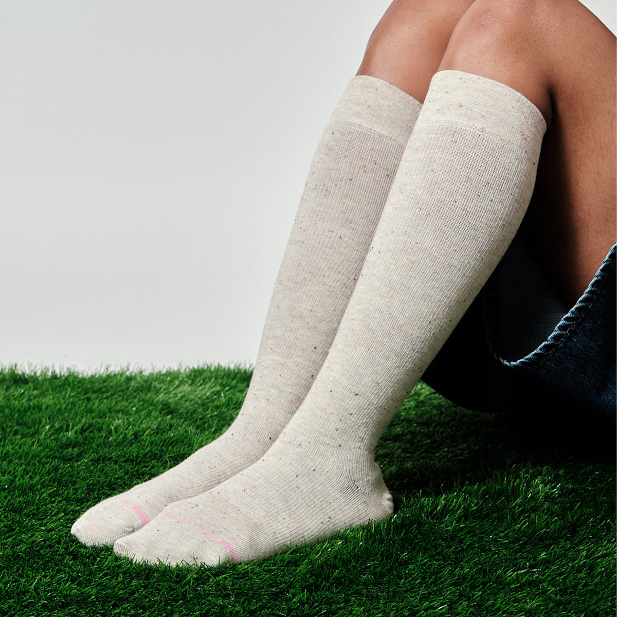 Dr. Motion Featured | Nep Yarn - Knee-High Compression Socks For Women