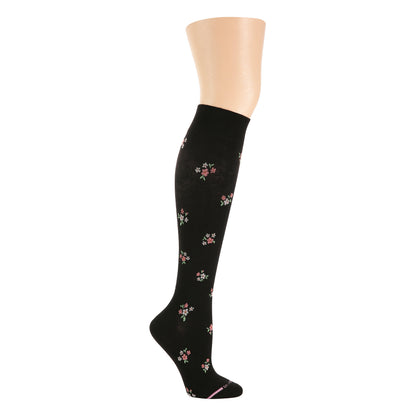 Dr. Motion Classic | Ditsy Floral Bunch - Knee-High Compression Socks For Women